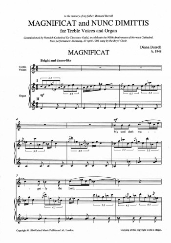 Magnificat And Nunc Dimittis: Vocal Treble 2Pt