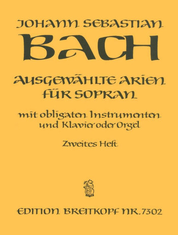 Arias For Soprano: Vocal Solo 2 (Breitkopf)