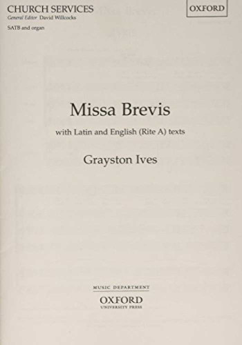 Missa Brevis: Vocal SATB (OUP)