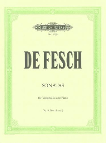 Sonata: D Minor Op.8: Cello (Peters)