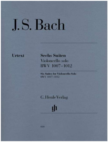 6 Cello Suites Bwv1007-1012: Cello Solo  (Henle HN666)