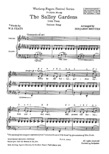 Sally Gardens Vocal Unison