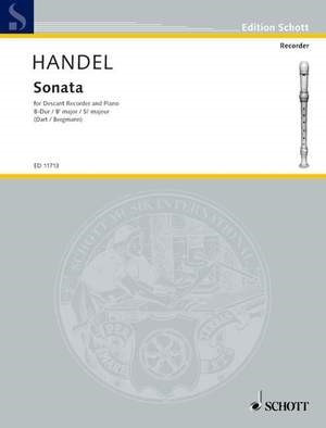 Sonata In Bb Hwv357: Descant Recorder