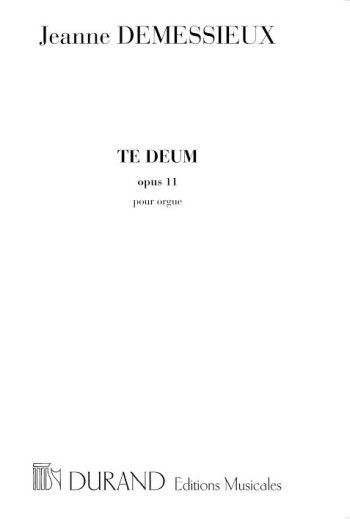 Te Deum OP.11: Organ (Durand)