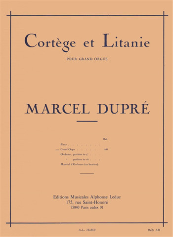 Cortege Et Litanie: Organ (Leduc)