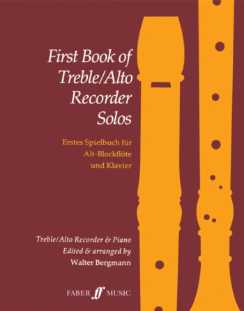 First Book Of Treble Recorder Solos: Recorder and Piano (Bergman)
