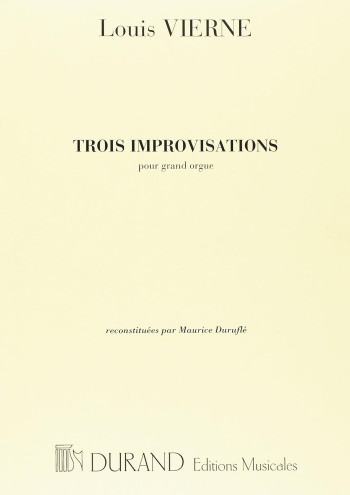Trois Improvisations: Organ (Durand)