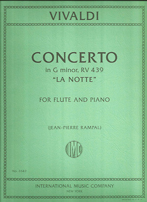Concerto La Notte G Minor: Flute & Piano (International)