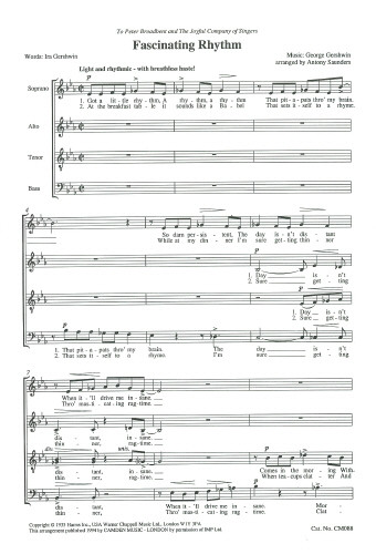 Fascinating Rhythm (SATB) (S&B)