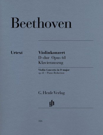 Violin Concerto D Major Op.61: Violin & Piano  (Henle)