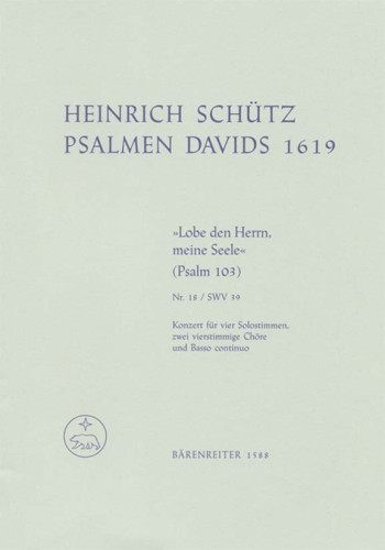 Lobe Den Herren Meine Seele: Vocal Score: Satb