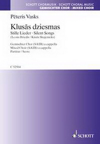 Stille Lieder: Silent Songs: SATB:  Mixed Choir