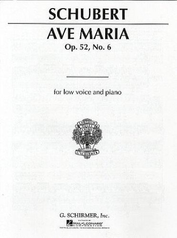 Ave Maria: Gmajor: Low Voice: Solo Song