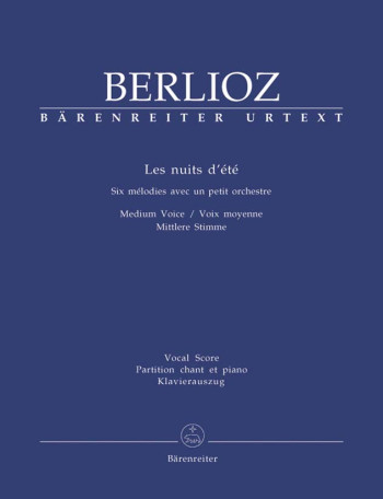 Les Nuits Dete: Medium Voice: Vocal Score  (Barenreiter)