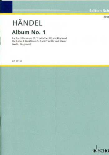 Album No. 1  2-3 Recorders (SA/T) (Schott)