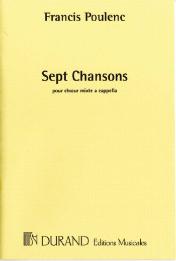 La Blanche Neige: Sept Chansons Vocal SATB (Durand)