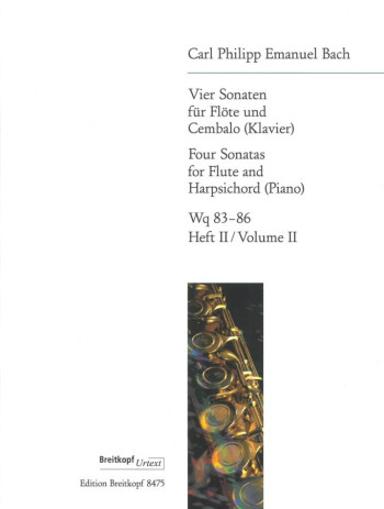 4 Sonatas: 2: No83-86: Flute & Piano (Breitkopf)