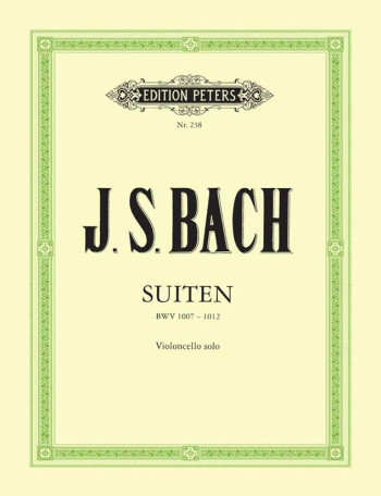 6 Cello Suites Bwv1007-1012 For Solo Cello (Peters)