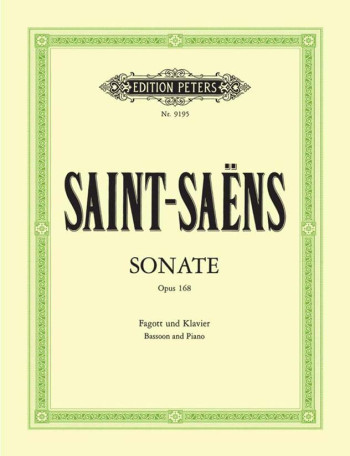 Sonata Op.168: Bassoon & Piano (Peters)