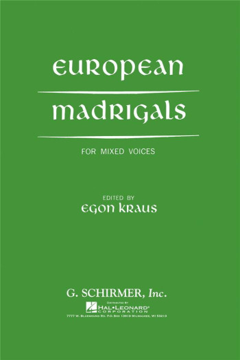 European Madrigals Vocal SATB (kraus)