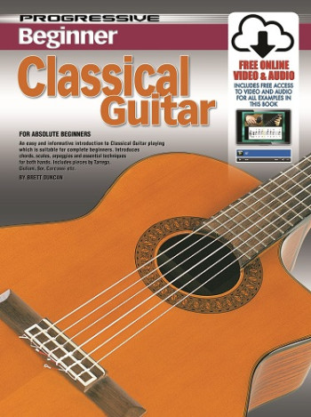 Progressive Beginner Classical Guitar Book & Audio