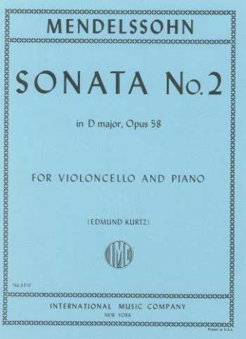 Sonata D: Cello & Piano (International)