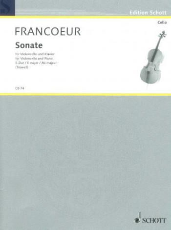 Sonata In E Major: Cello & Piano (Schott)