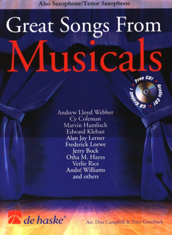 Great Songs From Musicals: Alto Or Tenor Sax: Book & CD