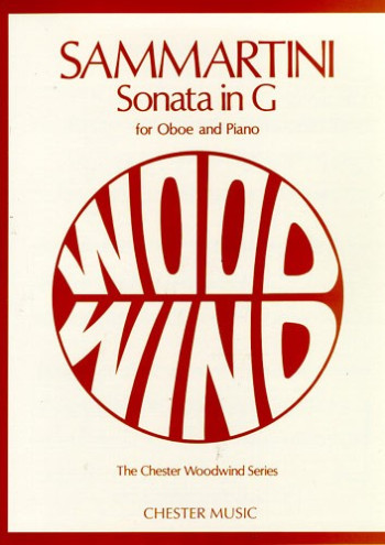 Sonata In G Major: Oboe And Piano (Chester)