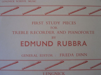 First Study Pieces: Treble Recorder and Piano