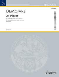 21 Pieces: Treble Recorder And Piano (Schott)