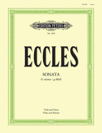 Sonata: G Minor: Viola and Piano (Peters)
