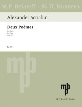 Deux Poemes: Op.32: Piano (Belaieff Ed)