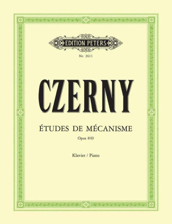 30 Studies Of Mechanism Op.849 Piano (Peters)