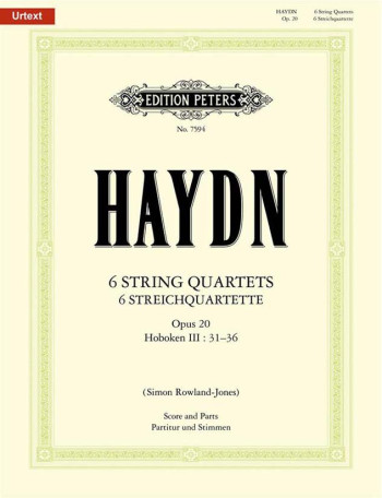 6 String Quartets Op20: String Ensemble: Score And Parts (Peters)