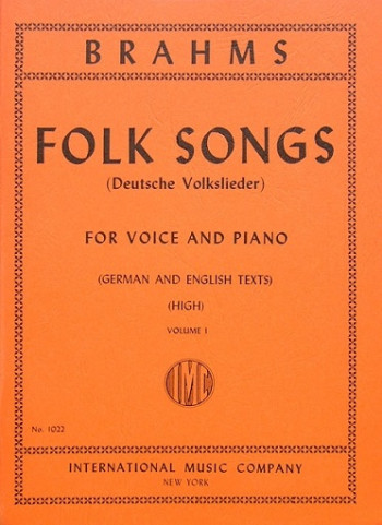 Folk Songs: Vol 1: Deutsche Volkslieder: High Voice