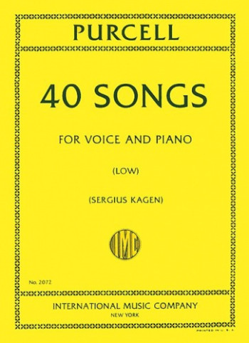40 Songs: Low Voice And Piano (International)