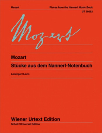 Pieces From The Nannerl Music Book: Piano  (Wiener Urtext)