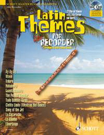Latin Themes For Treble (Alto) Recorder (Davies) Schott Master Play-Along