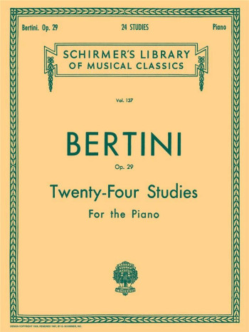 24 Studies Op.29 Piano (Schirmer)