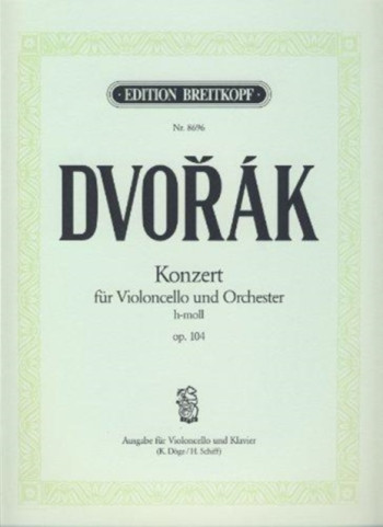Concerto B Minor Op.104 Cello & Piano (Breitkopf)