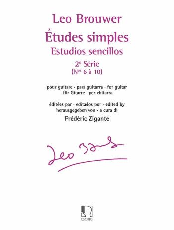 Etudes Simples (Estudios Sencillos) Série 2 (No 6-10) Guitar (Eschig)