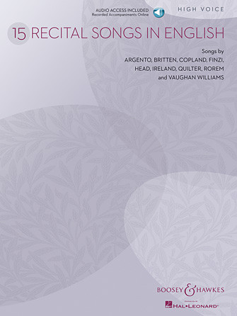 15 Recital Songs In English: High Voice And Piano