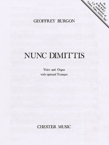 Nunc Dimittis: Vce: Org: Opt Tpt (E)