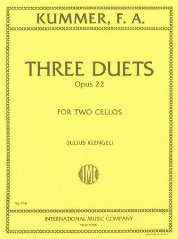 3 Duets Op.22 Cello (International)