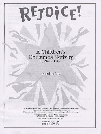 Rejoice: Pupils Book: Vocal: Cantata (Hedger)