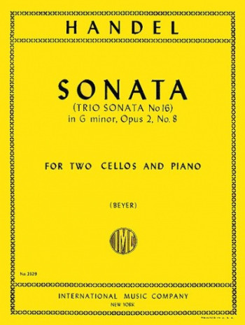 Sonata Op.2/8:  2 Cellos & Piano (International)