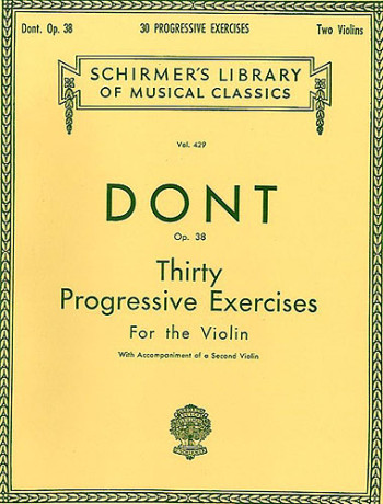 30 Progressive Exercises Op.38: Violin Solo (Schirmer)
