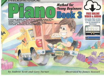 Progressive Piano Method For Young Beginners Book 3 Book Online Video & Audio