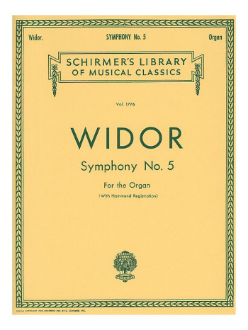 Symphony No.5 For Organ (Schirmer)